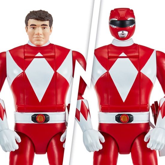 68045CO-Mighty Morphin Power Rangers Auto-Morphin Red Ranger Figure