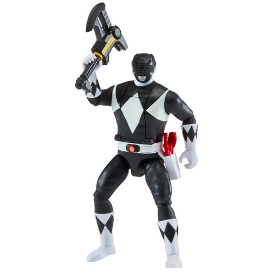 68046CO-Mighty Morphin Power Rangers Auto-Morphin Black Ranger Figure