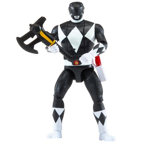68046CO-Mighty Morphin Power Rangers Auto-Morphin Black Ranger Figure