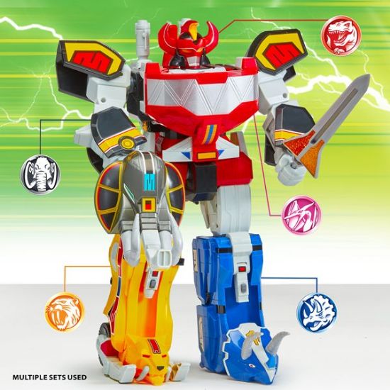 Mighty Morphin Power Rangers Sabertooth Tiger Combinable Dinozord-68602CO