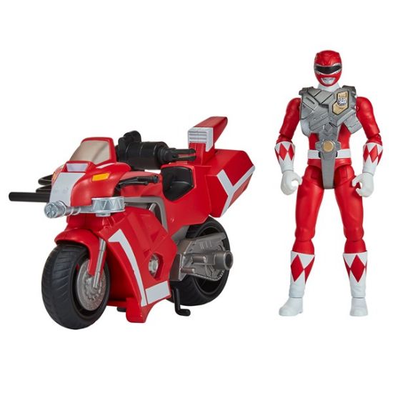 Mighty Morphin Power Rangers Tyrannosaurus Battle Bike with Red Ranger-68661CO