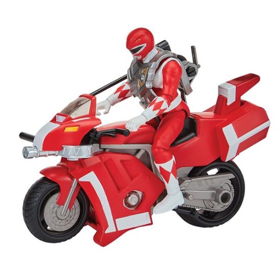 Mighty Morphin Power Rangers Tyrannosaurus Battle Bike with Red Ranger-68661CO