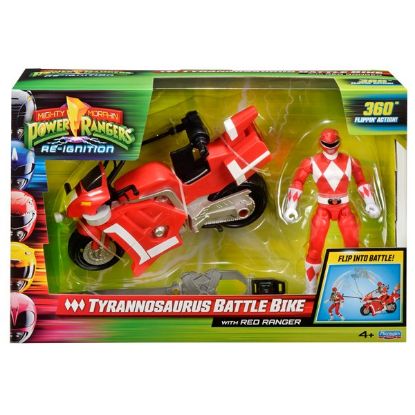 Mighty Morphin Power Rangers Tyrannosaurus Battle Bike with Red Ranger-68661CO