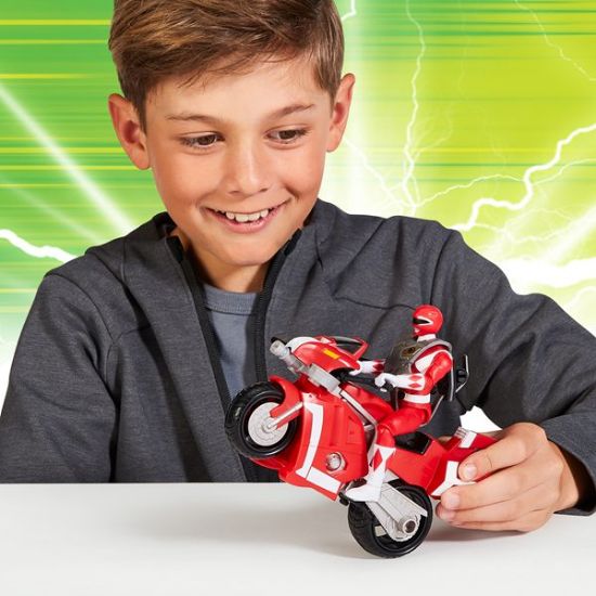 Mighty Morphin Power Rangers Tyrannosaurus Battle Bike with Red Ranger-68661CO