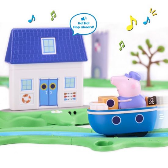 Peppa Pig Whizz-Around-Bobbing Along Boat Set-08345
