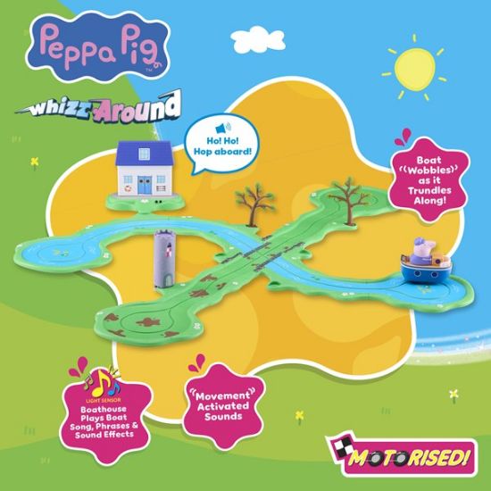 Peppa Pig Whizz-Around-Bobbing Along Boat Set-08345