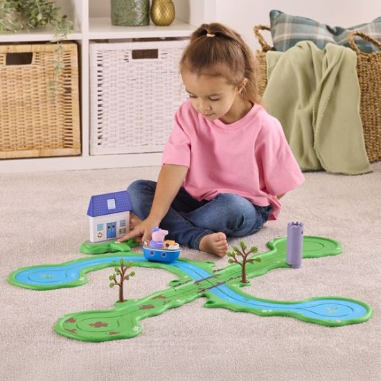 Peppa Pig Whizz-Around-Bobbing Along Boat Set-08345
