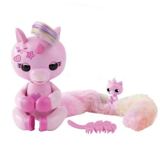 Fingerlings Snuggle Tails Unicorn-Evie-3242