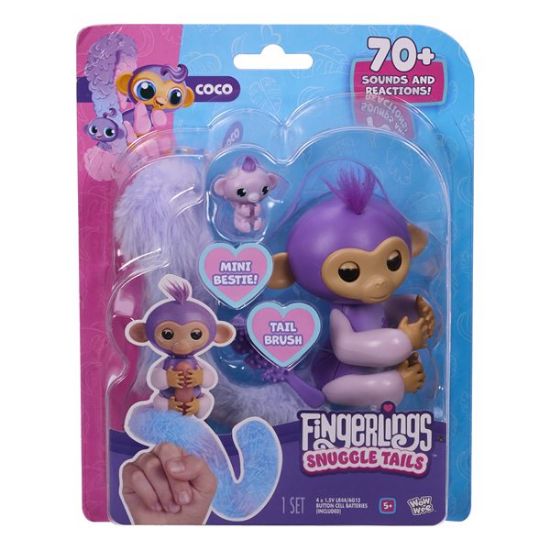 Fingerlings Snuggle Tails Monkey-Coco-3241